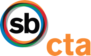 Multicolored circle and orange 
