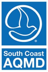 Air quality management logo in blue
