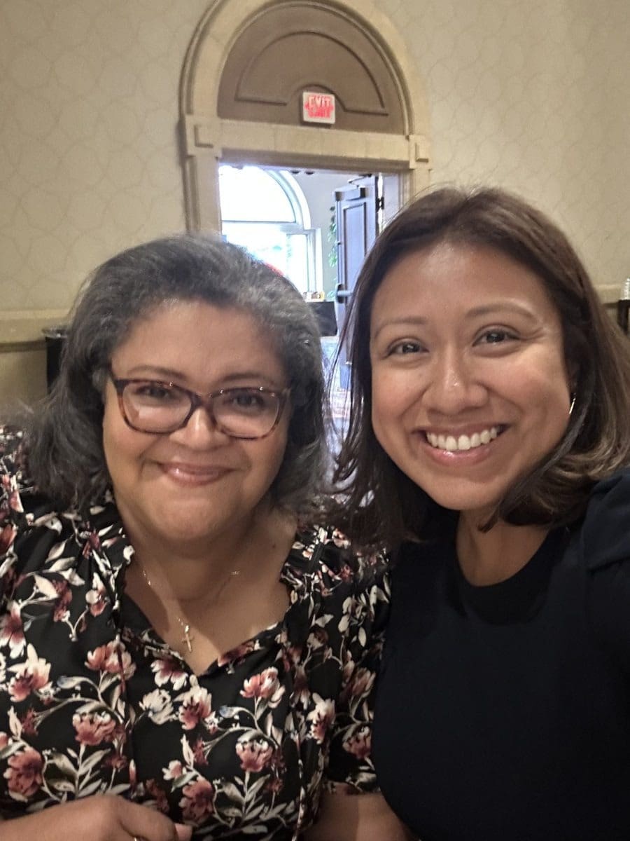 Happy duo at an event