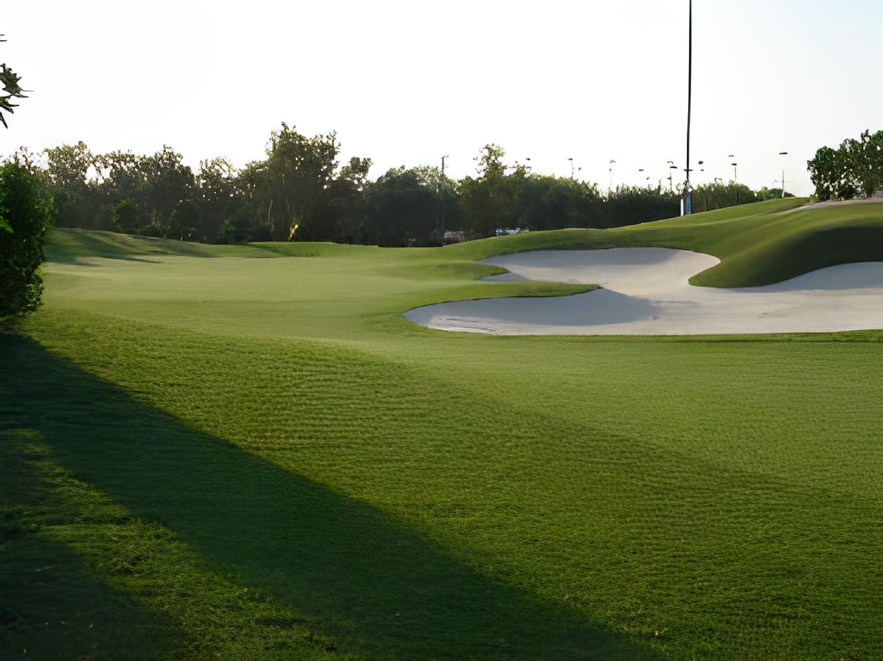 Scenic golf course landscape